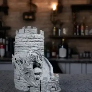 Dragon's Dice & Wine Tower (Wine Bag Dispenser)