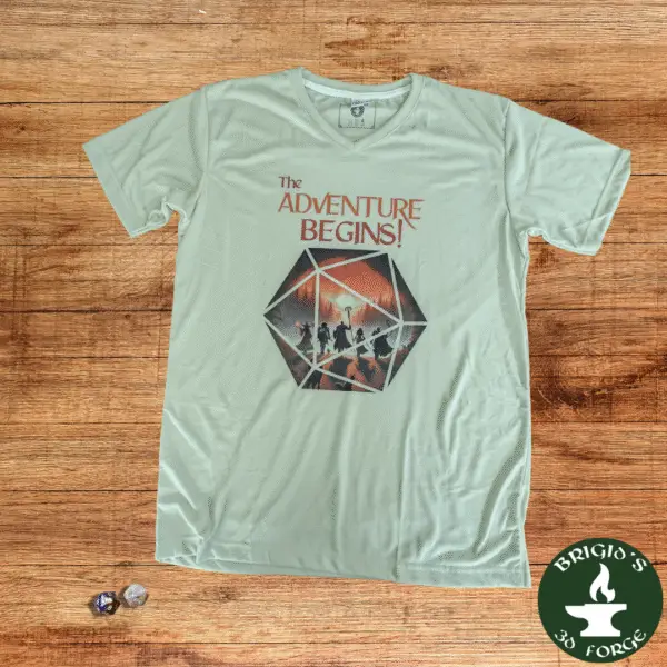The Adventure Begins – V-Neck Tee - Image 2