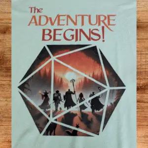 The Adventure Begins – V-Neck Tee