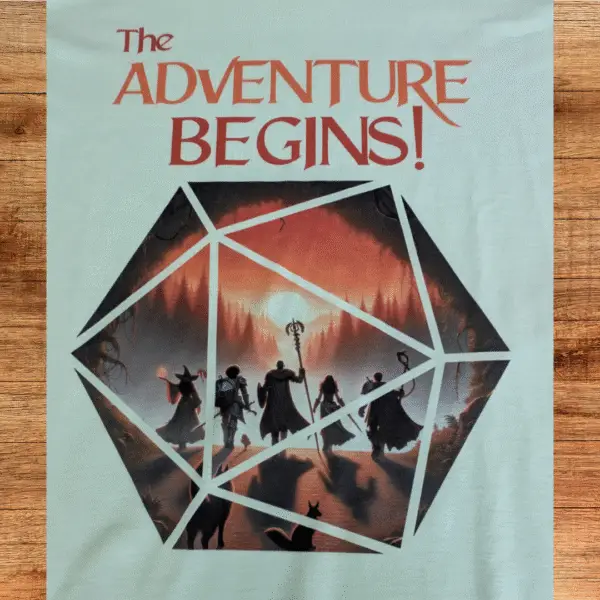 The Adventure Begins – V-Neck Tee