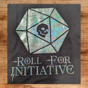 Roll for Initiative-Holographic D20 Tee