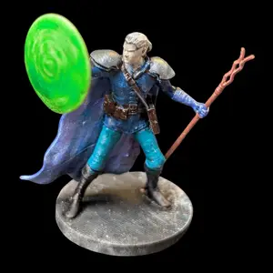 Painted Wizard with Shield Spell